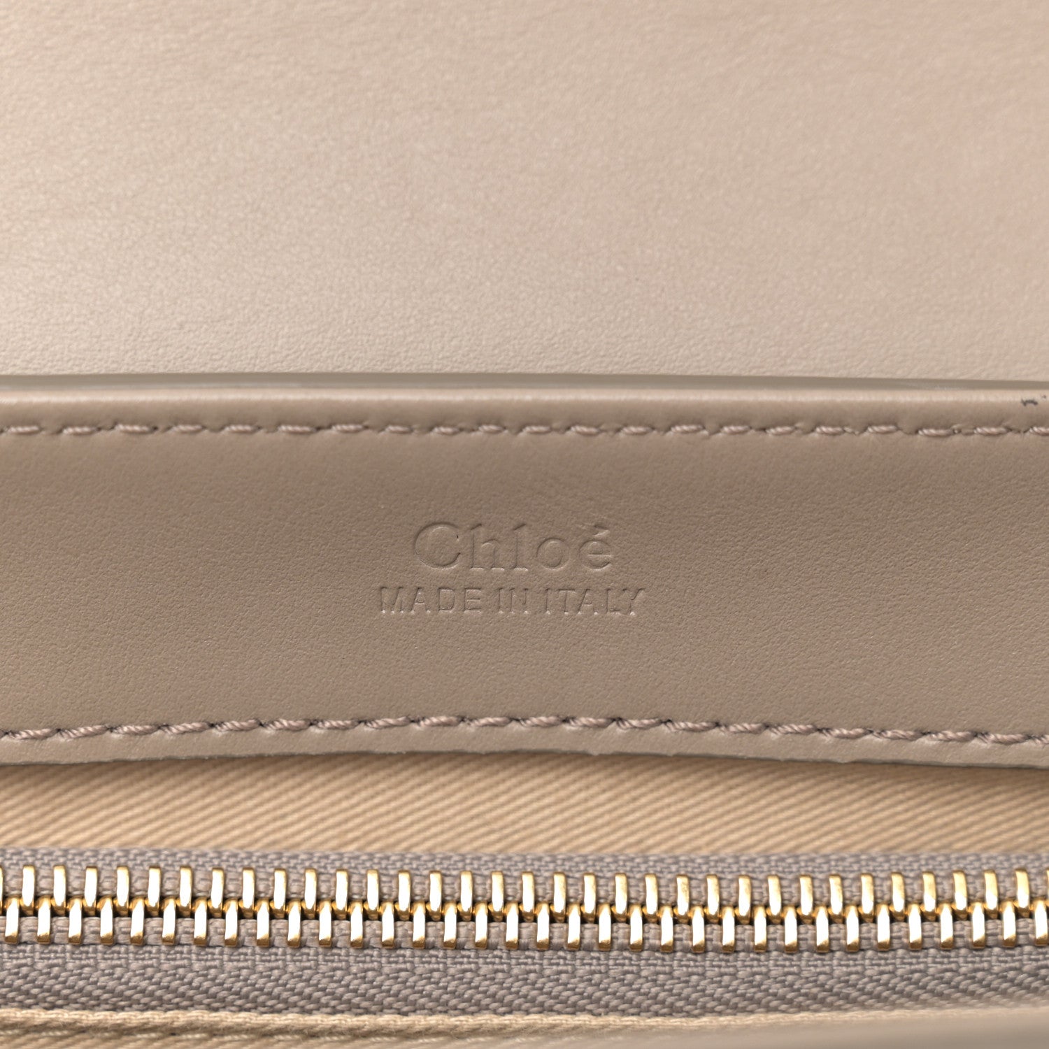 Chloe Shiny Calfskin Suede Small C Double Carry Bag Motty Grey 6 of 10