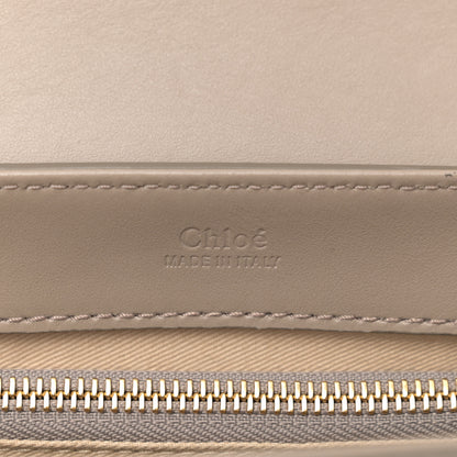 Chloe Shiny Calfskin Suede Small C Double Carry Bag Motty Grey 6 of 10