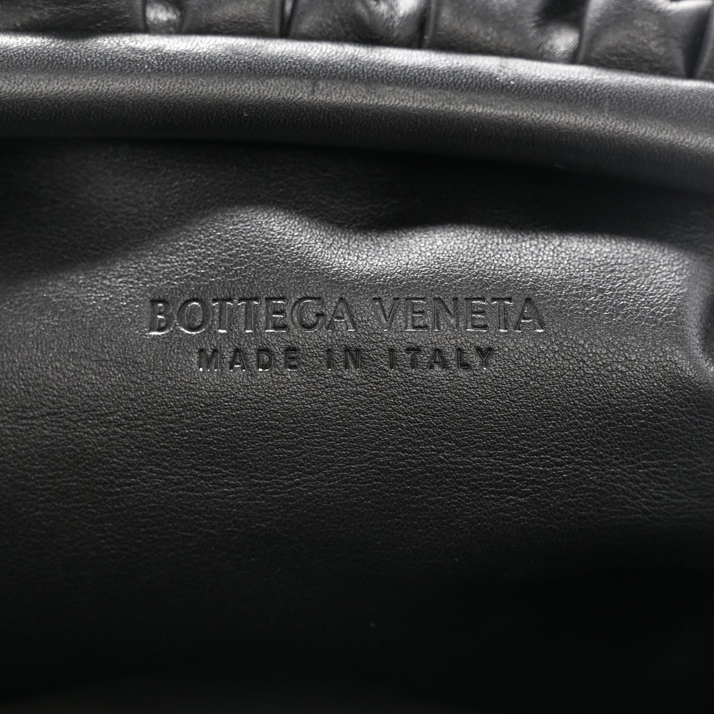 Smooth Butter Calf The Pouch Oversized Clutch Black