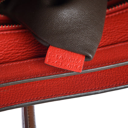 Celine Goatskin Micro Bi-Color Luggage Red 7 of 11