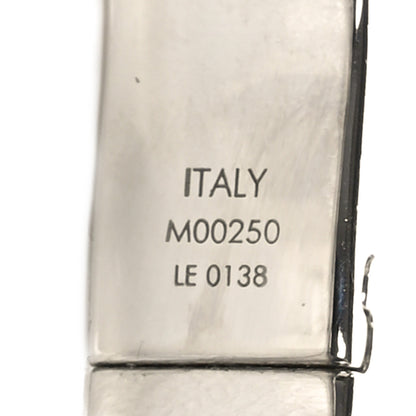 Louis Vuitton Brass Palladium Plated Nanogram Cuff M Silver 6 of 7