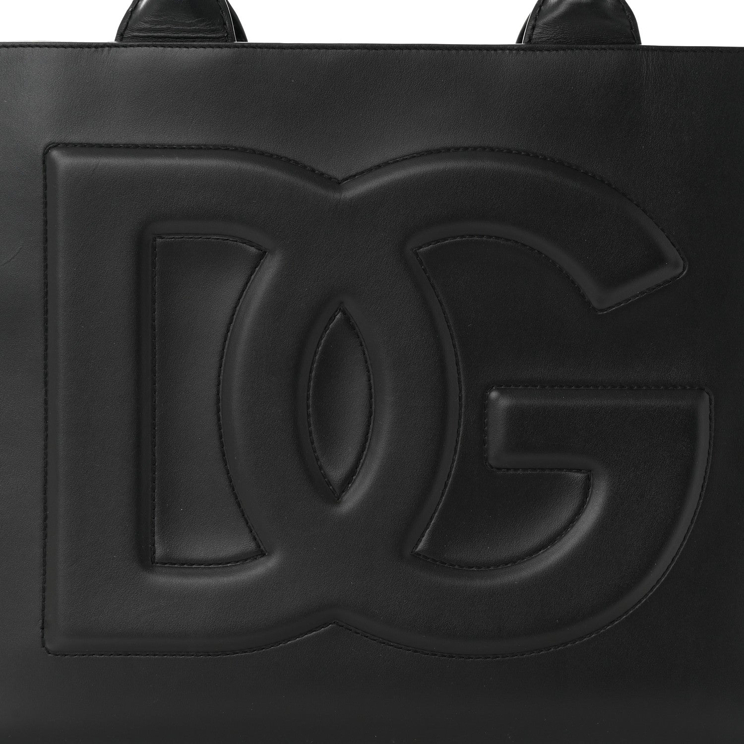 Dolce & Gabbana Calfskin Medium DG Daily Shopper Tote Black 7 of 12