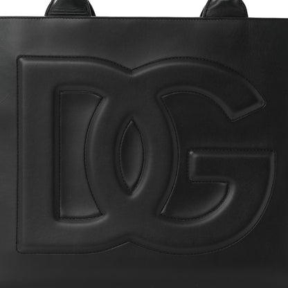 Dolce & Gabbana Calfskin Medium DG Daily Shopper Tote Black 7 of 12