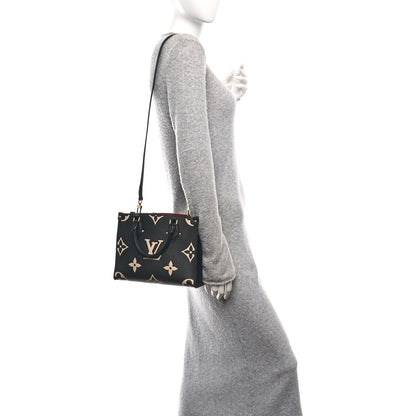 Louis Vuitton Empreinte Monogram Giant Onthego PM Black Beige 2 of 9