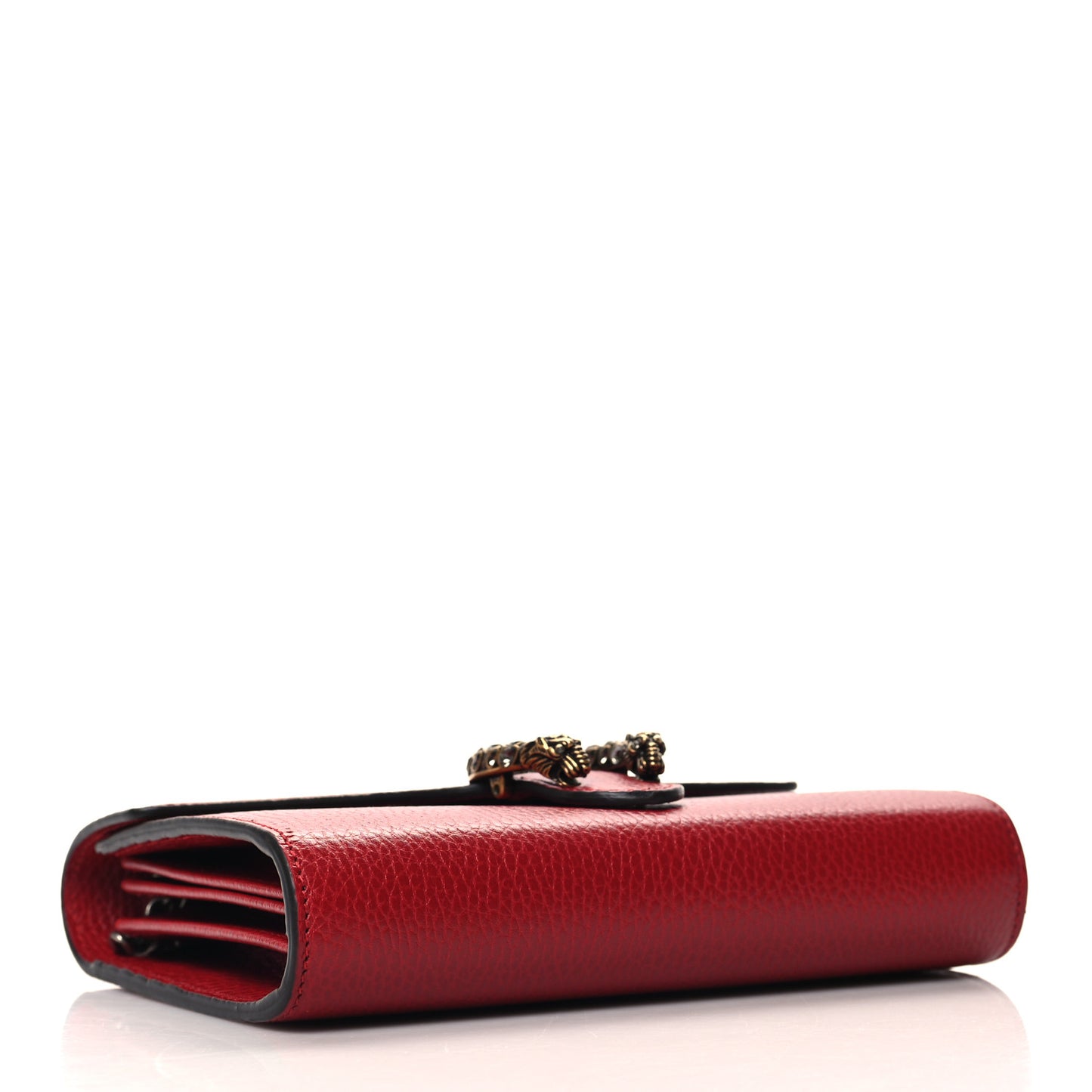 Calfskin Mini Dionysus Chain Wallet Hibiscus Red