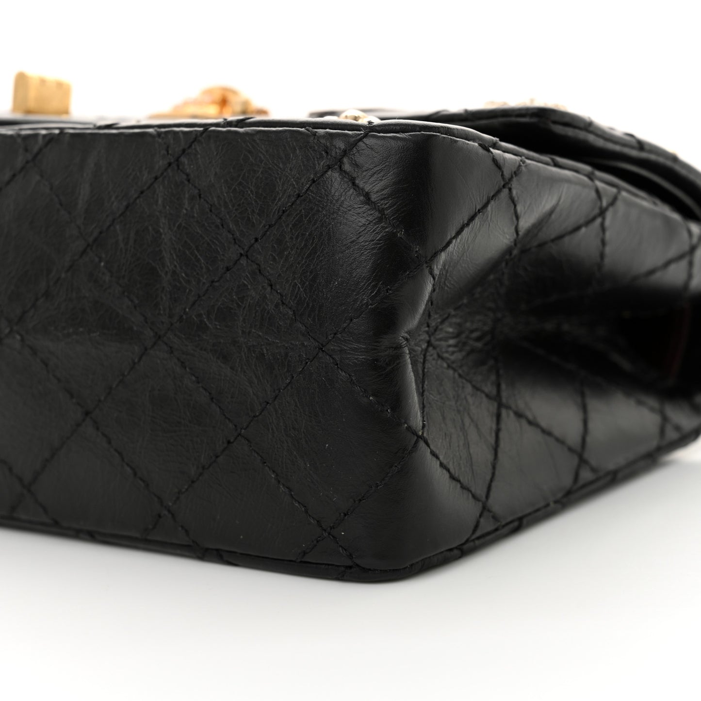 Aged Calfskin Lucky Charms 2.55 Reissue 225 Flap Black