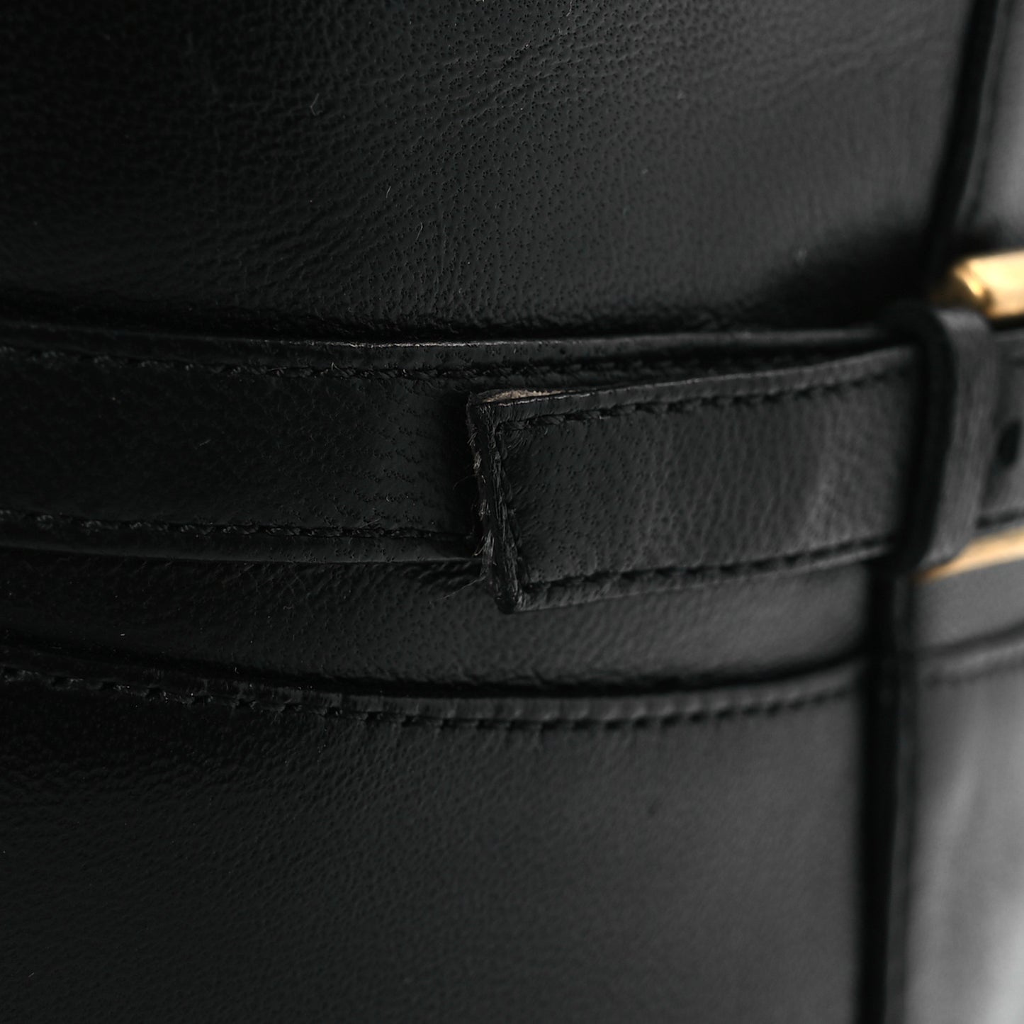 Calfskin Knee High Boots 39.5 Black