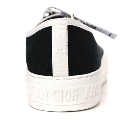 Christian Dior Canvas Walk'N'Dior Low Top Sneakers 37 Black 8 of 9