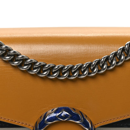 Gucci Azalea Calfskin Enamel Tri-Color Small Dionysus Shoulder Bag Mystic White Sun Oil Black Electric Blue 7 of 10