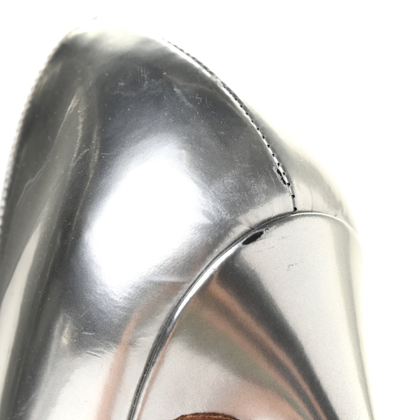 Metallic Calfskin So Kate 120 Pumps 40.5 Silver