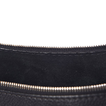 Valentino Garavani Grained Calfskin C-Rockee Fringe Hobo Black 19 of 19