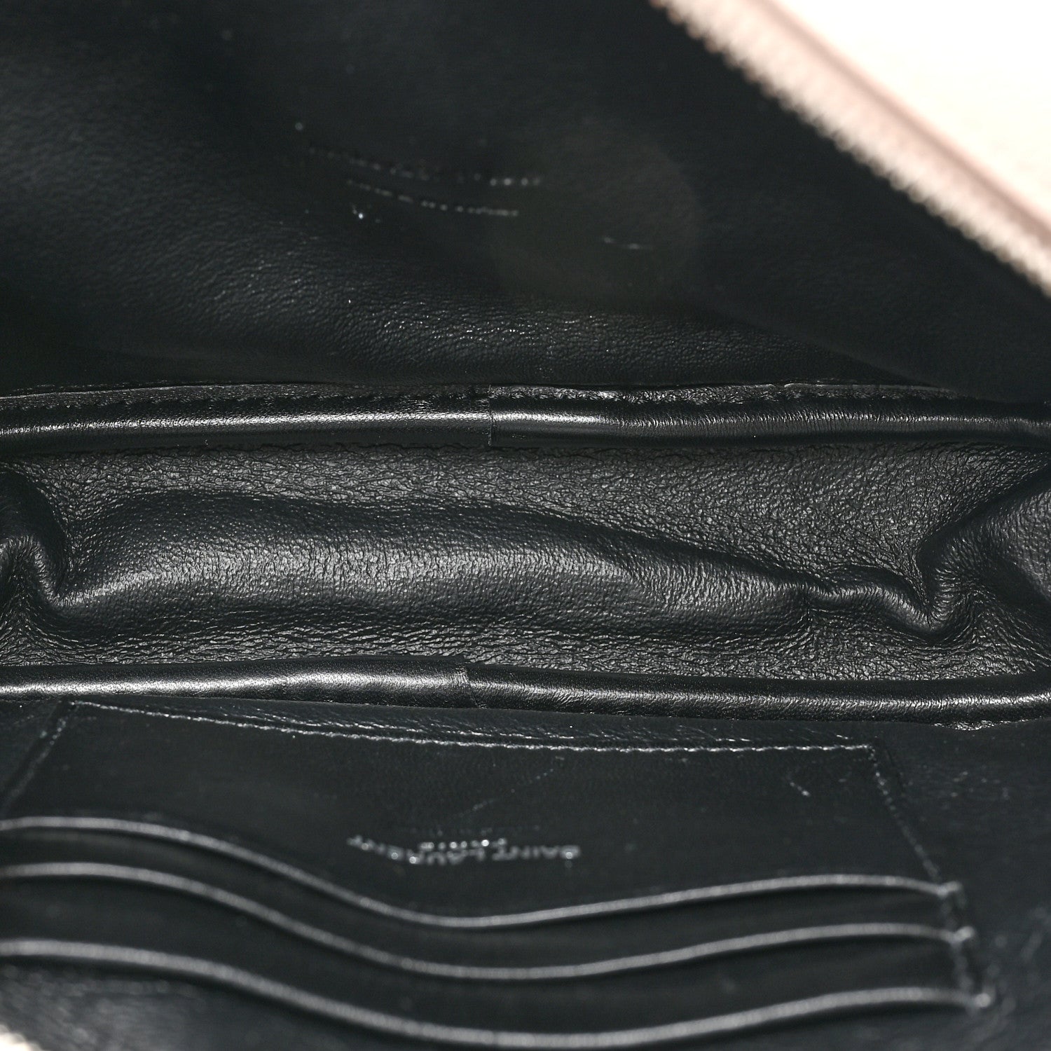 Saint Laurent Grain De Poudre Matelasse Monogram Mini Lou Camera Bag Marble Pink 5 of 14