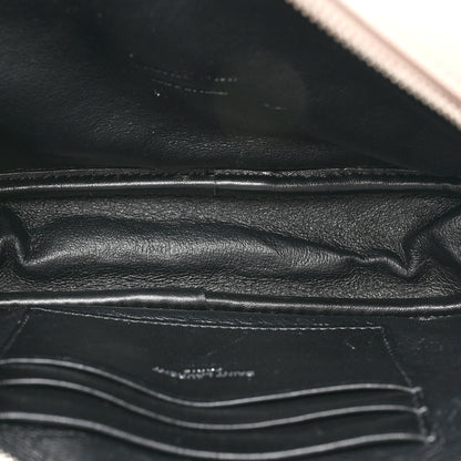 Saint Laurent Grain De Poudre Matelasse Monogram Mini Lou Camera Bag Marble Pink 5 of 14