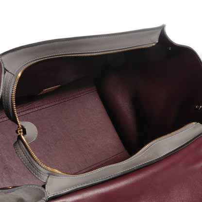 Celine Crocodile Embossed Nubuck Medium Trapeze Grey 5 of 9