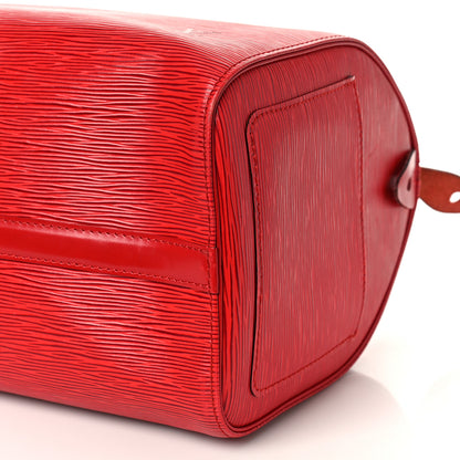 Louis Vuitton Epi Speedy 30 Castillan Red 9 of 9