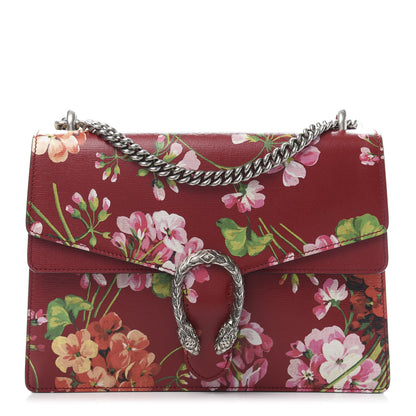 Gucci Calfskin Blooms Print Medium Dionysus Shoulder Bag Romantic Cherry Multicolor 1 of 13