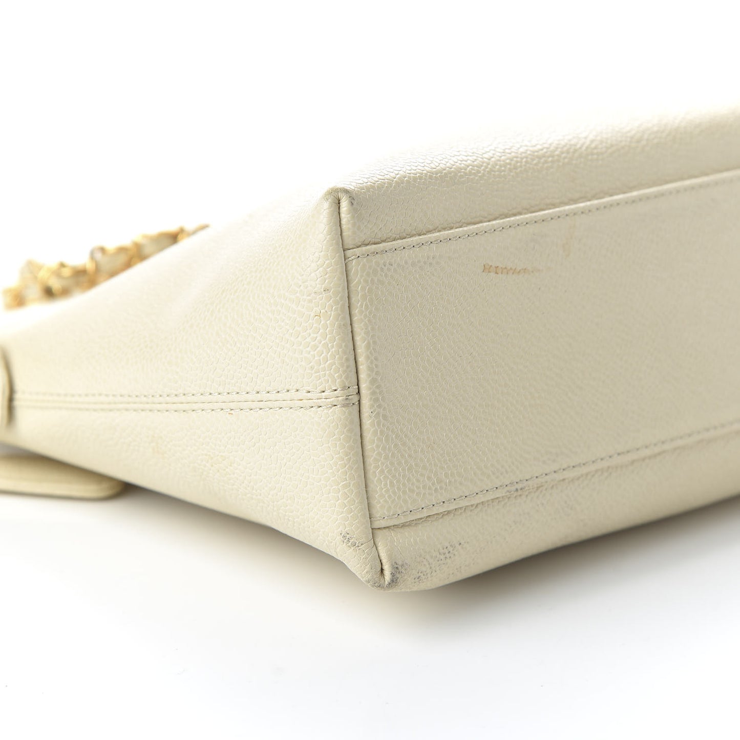 Caviar Shoulder Bag Light Beige