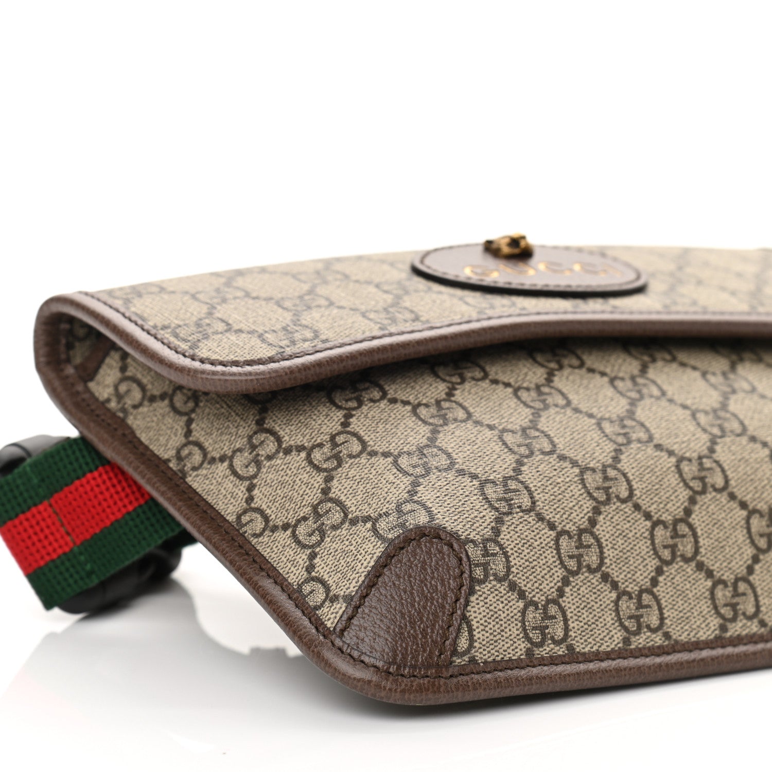 Gucci GG Supreme Monogram Neo Vintage Web Belt Bag Brown 9 of 10