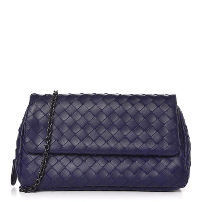 Bottega Veneta Nappa Intrecciato Small Chain Crossbody Atlantic 1 of 7