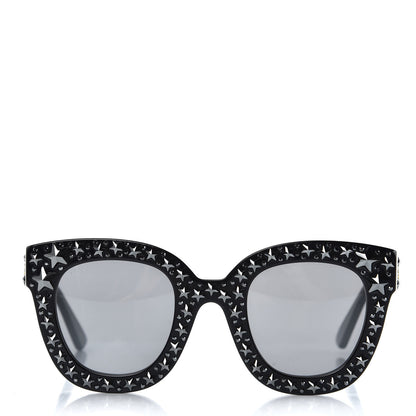 Gucci Acetate Stars Cat Eye Sunglasses GG0116S Black 3 of 8