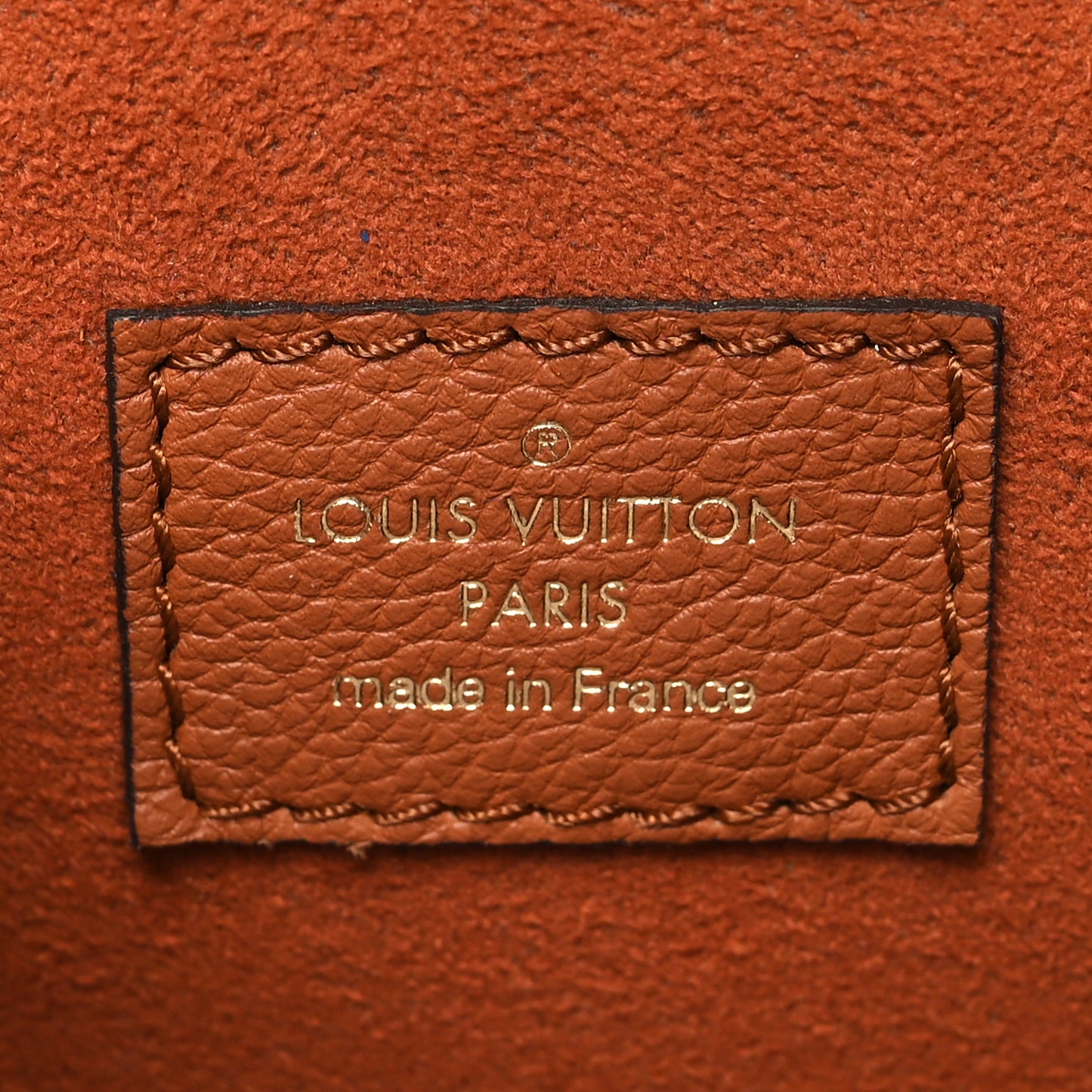 Grained Calfskin Lockme Oxford Cognac