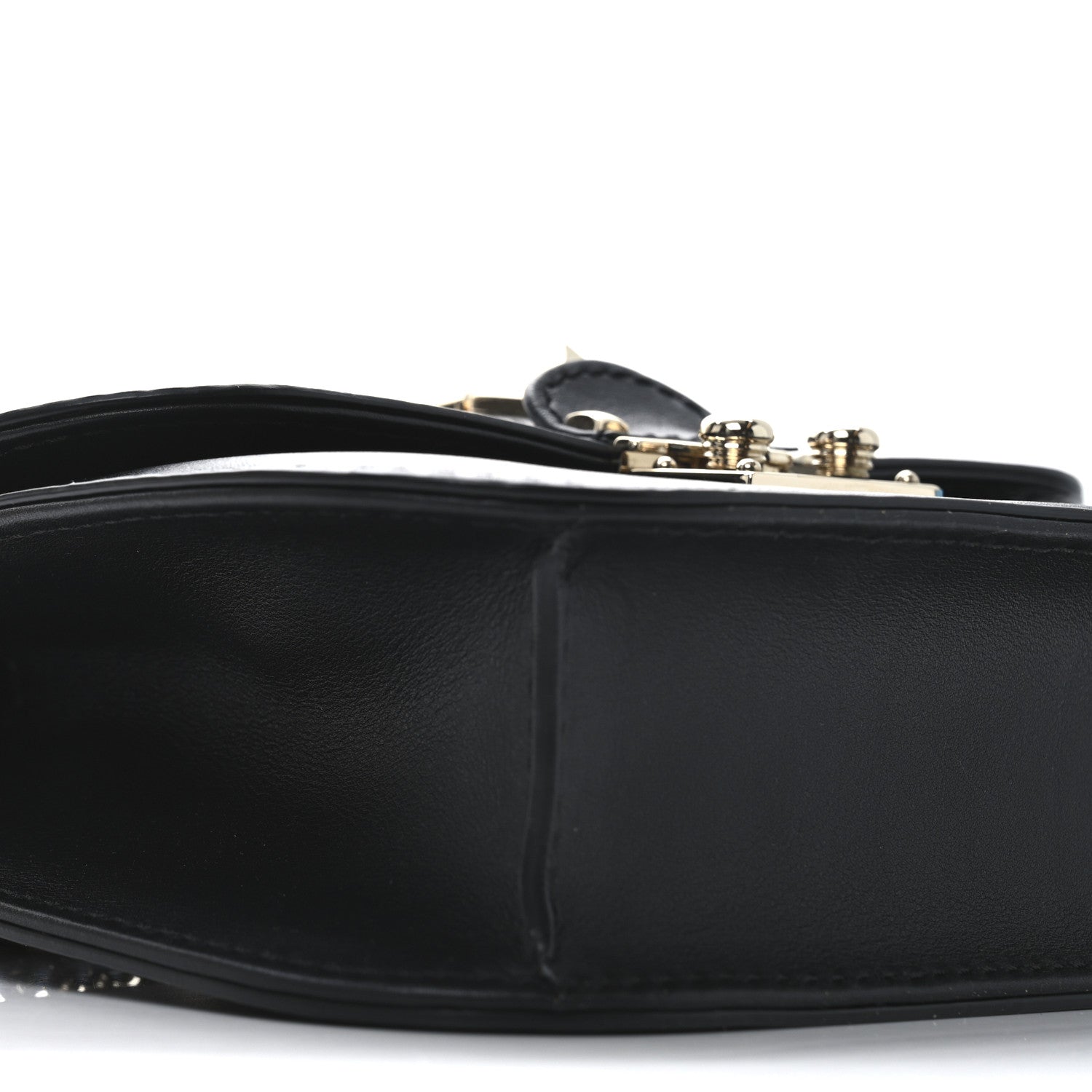 Valentino Garavani Vitello Small Glam Lock Rockstud Flap Black 8 of 9