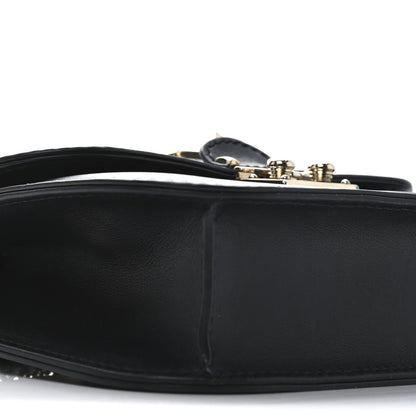 Valentino Garavani Vitello Small Glam Lock Rockstud Flap Black 8 of 9