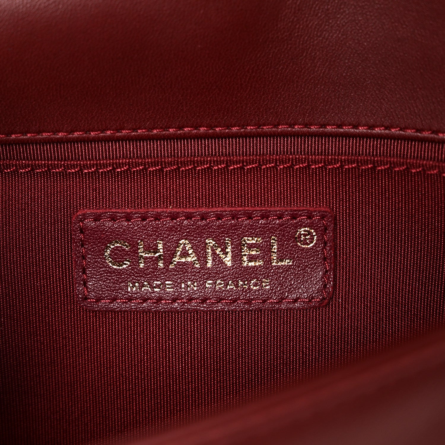 Chanel Lambskin Quilted Small Boy Flap Dark Red 5 of 9