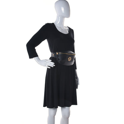 Versace Grained Calfskin Vanitas Medea Belt Bag Black 2 of 9