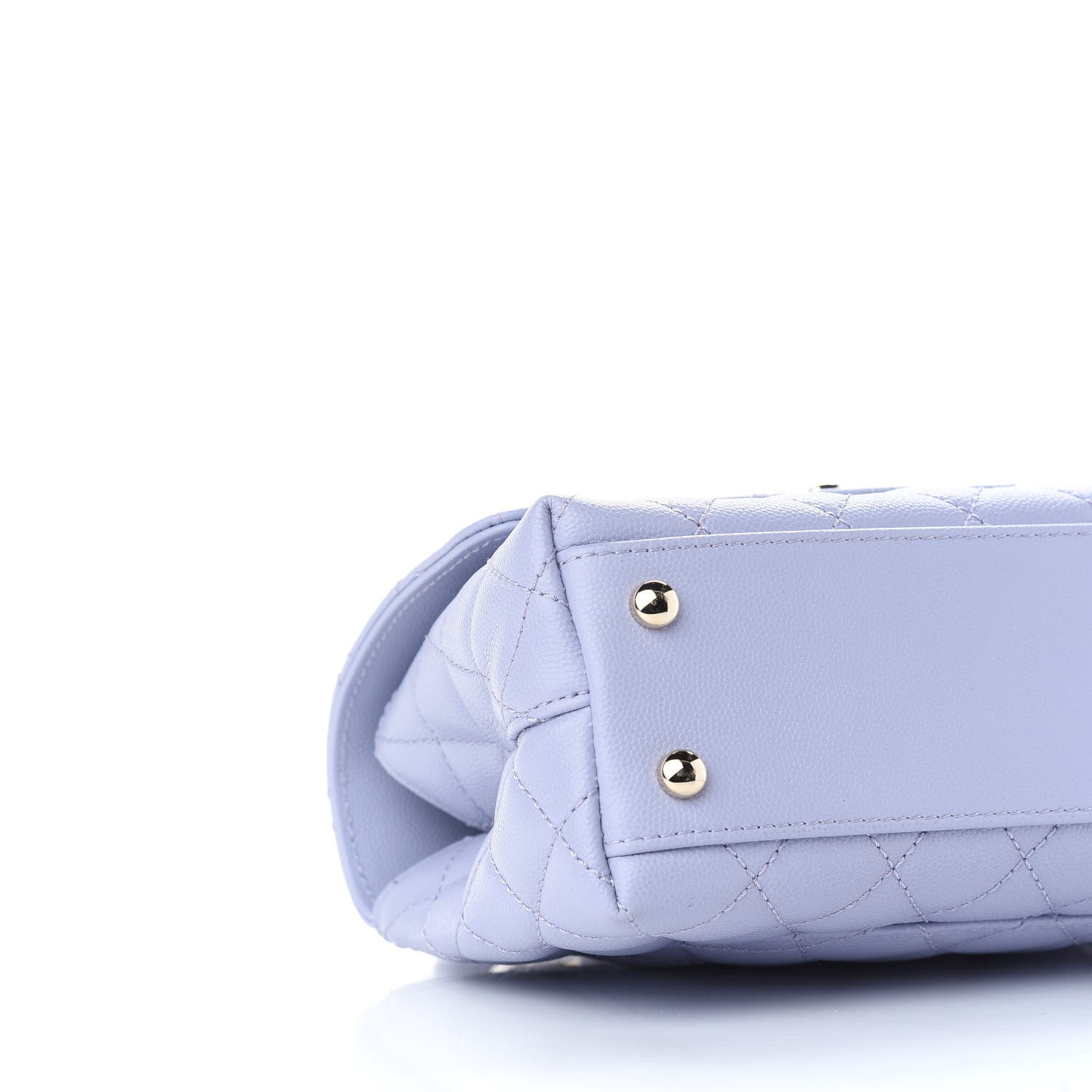Chanel Caviar Quilted Mini Coco Handle Flap Light Purple 8 of 9