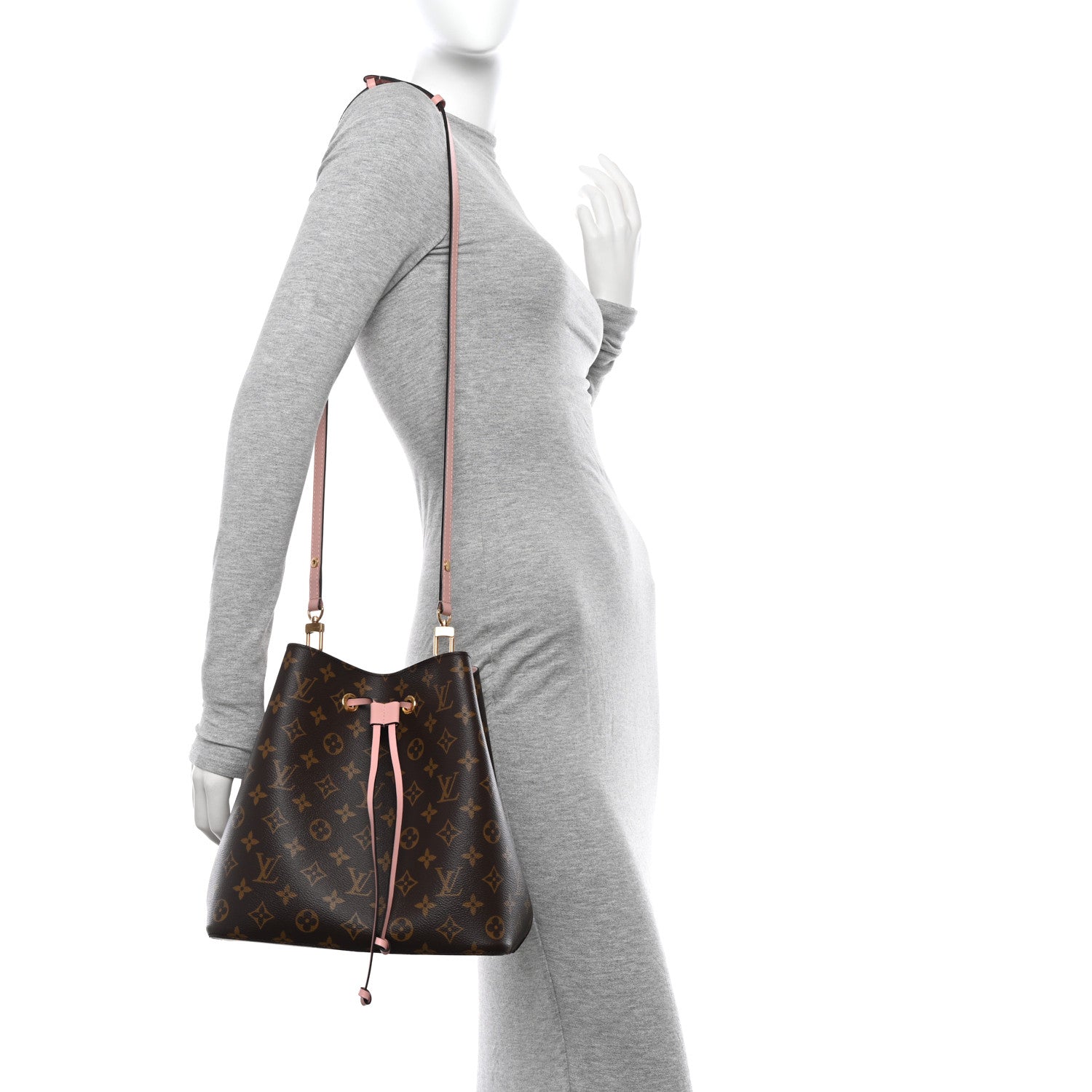 Louis Vuitton Monogram Neonoe MM Rose Poudre 2 of 10