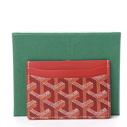 Goyard Goyardine Saint Sulpice Card Holder Red 7 of 7