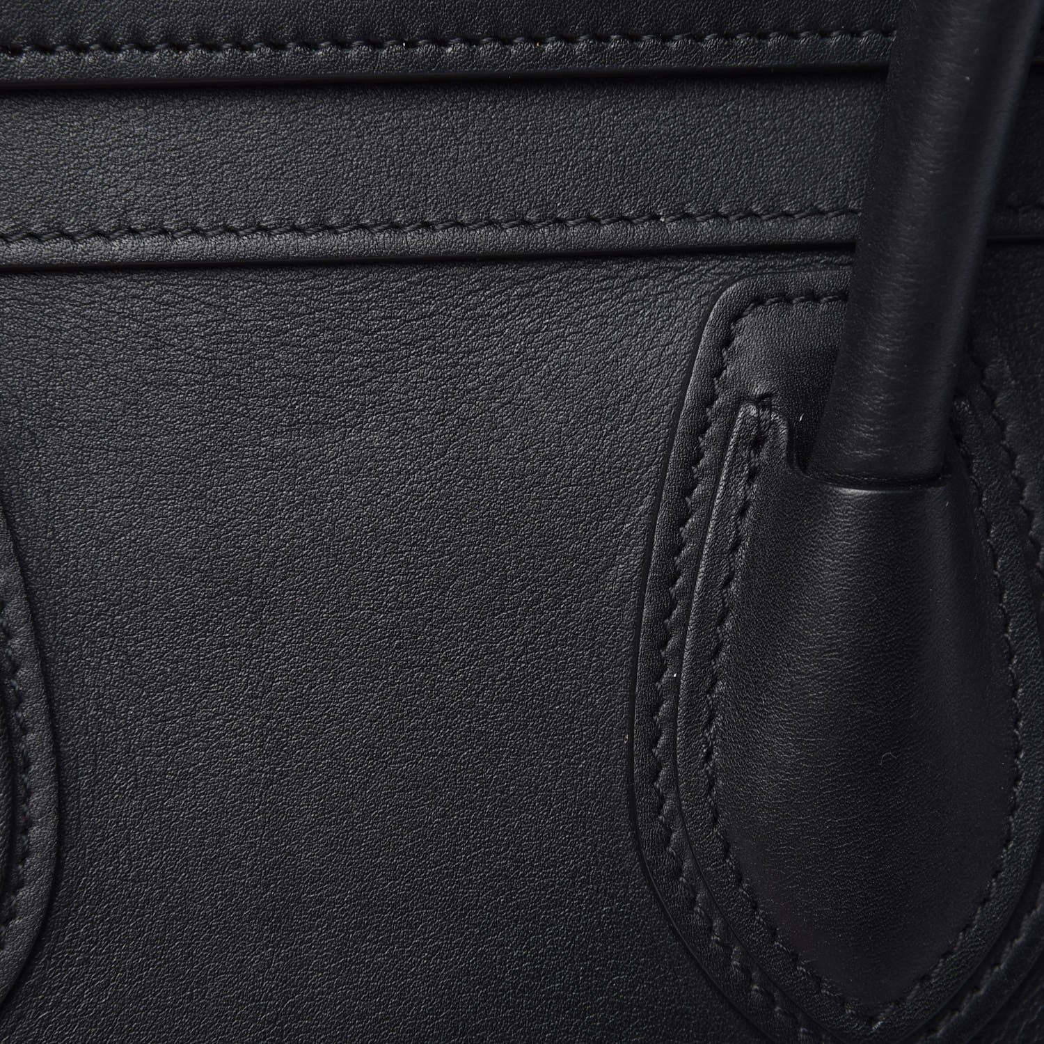 Celine Smooth Calfskin Micro Luggage Black 10 of 12