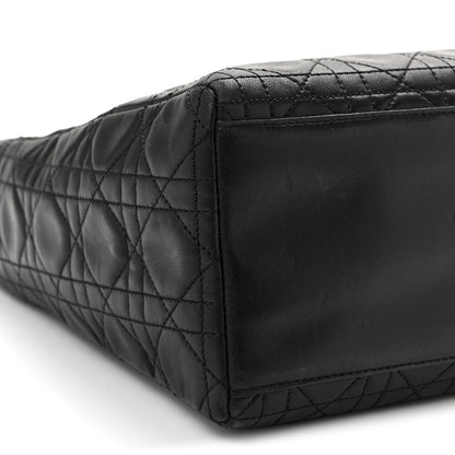 Christian Dior Lambskin Cannage Medium Lady Dior Black 8 of 10