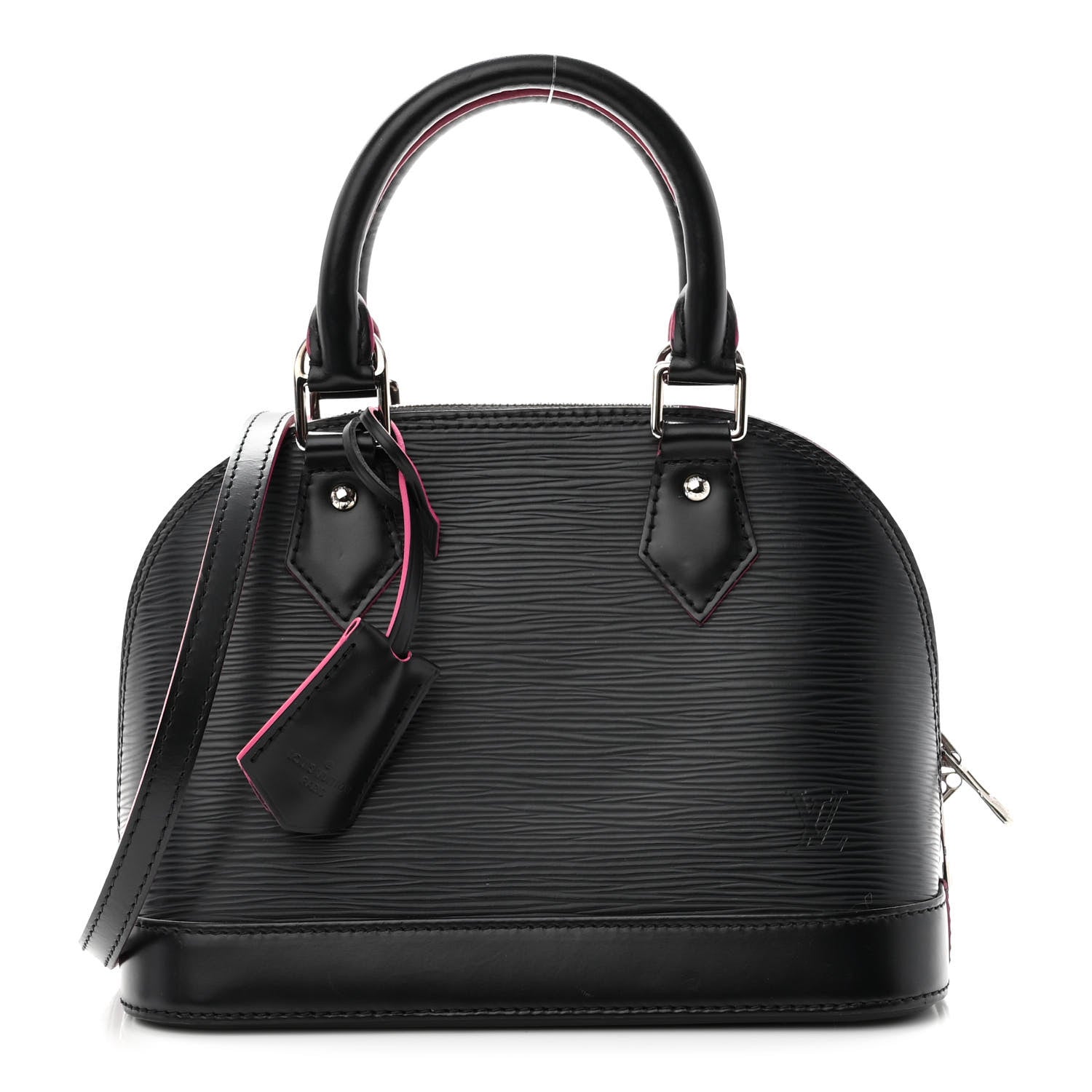 Louis Vuitton Epi Alma BB Black Hot Pink 1 of 11