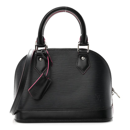 Louis Vuitton Epi Alma BB Black Hot Pink 1 of 11