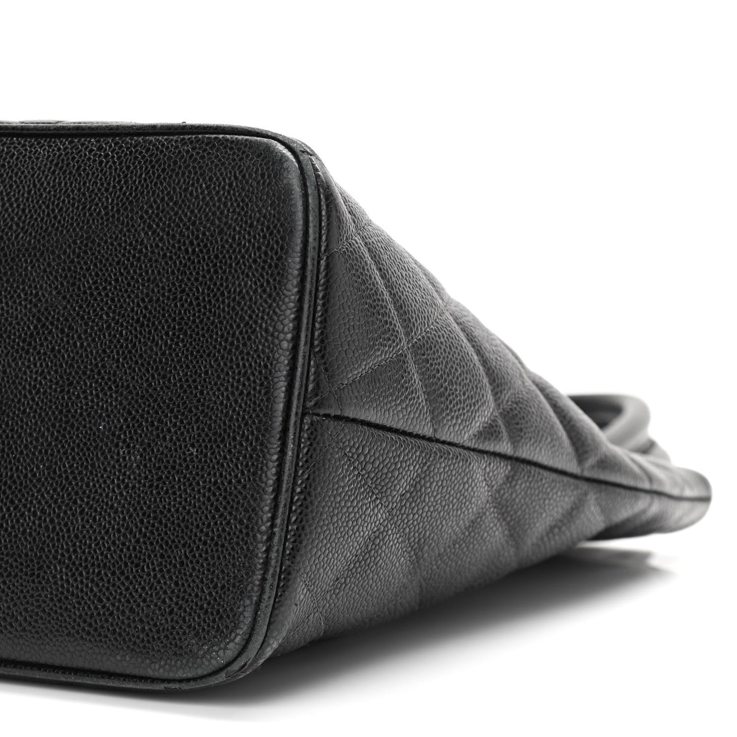 Caviar Quilted Medallion Tote Black