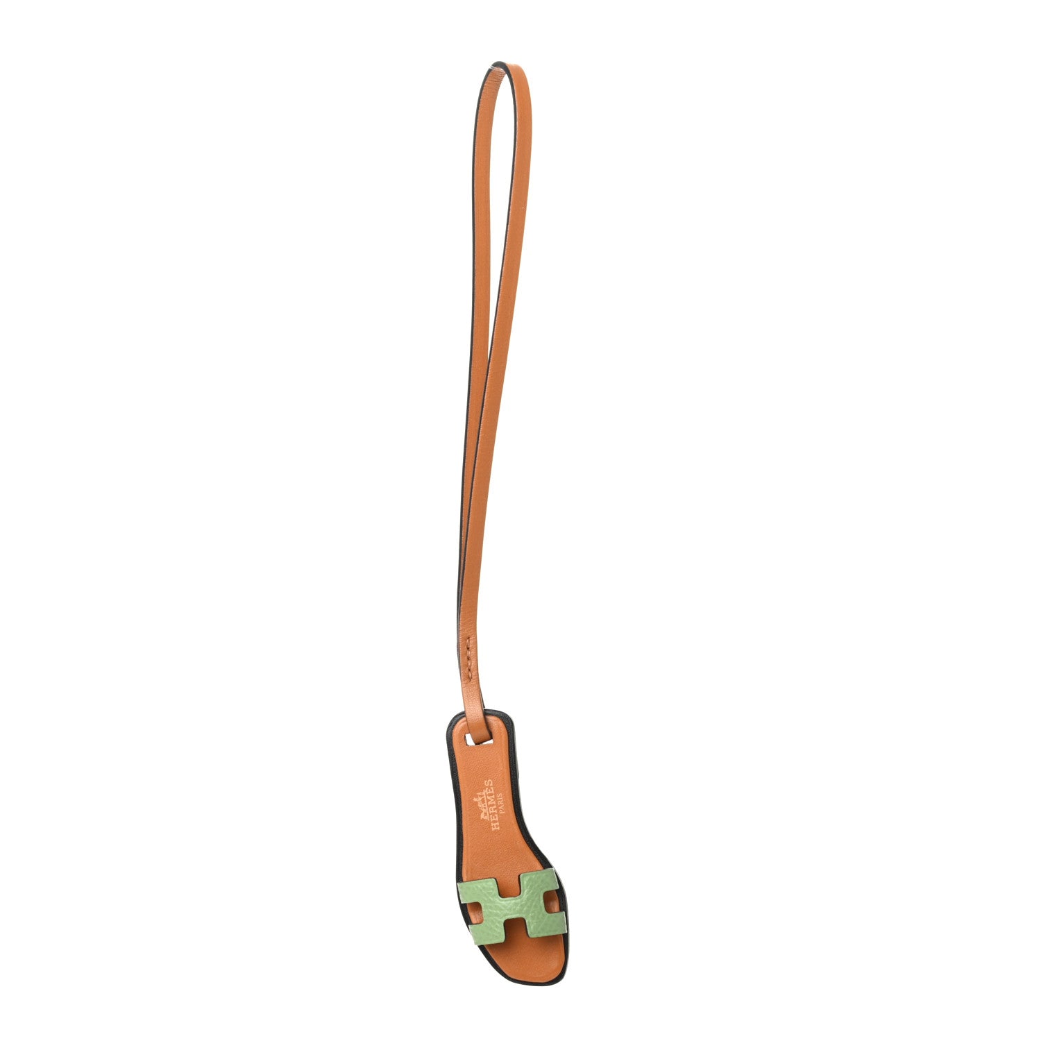 Hermes Epsom Butler Calfskin Hunter Oran Nano Bag Charm Sable Vert Criquet 1 of 5