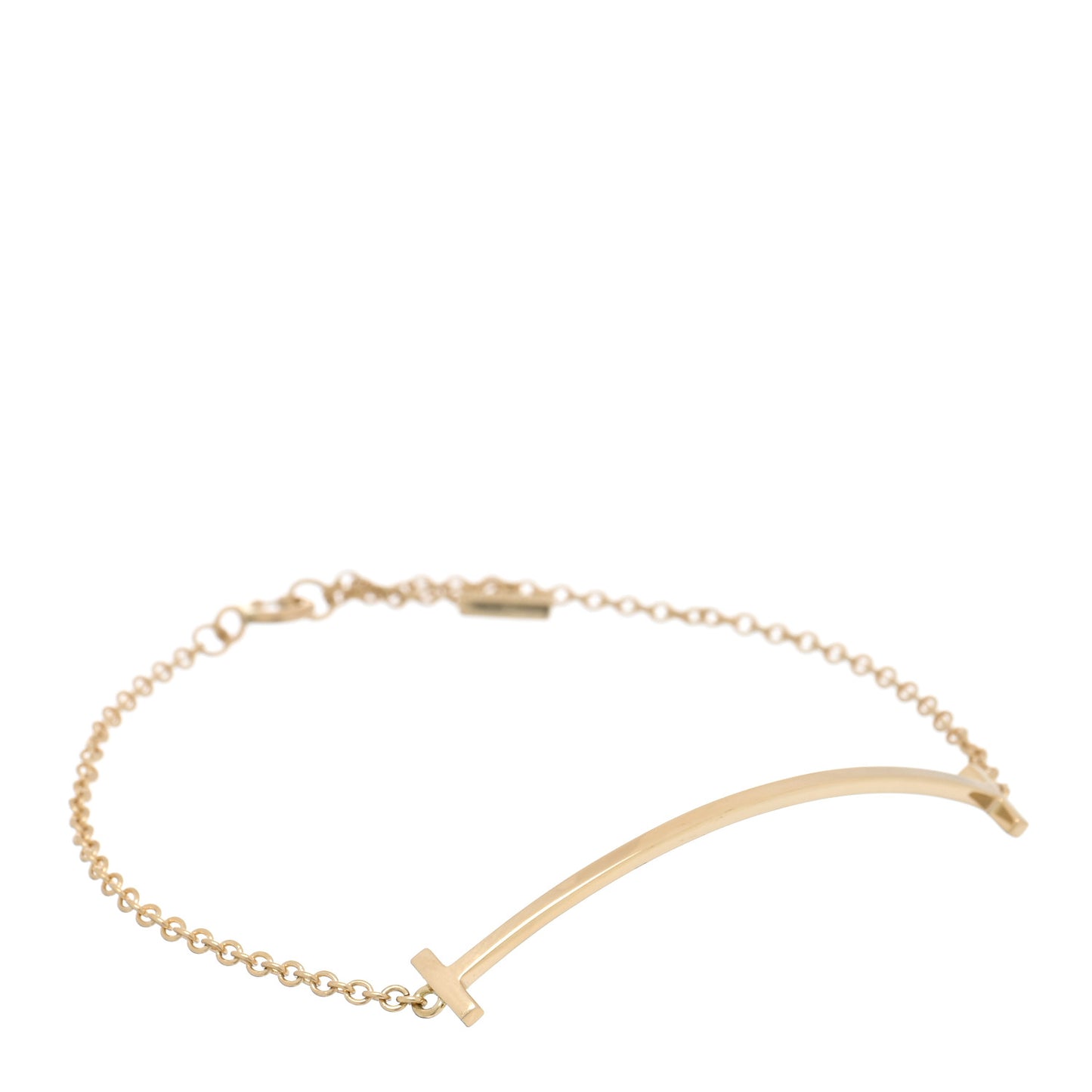 18K Yellow Gold T Smile Bracelet