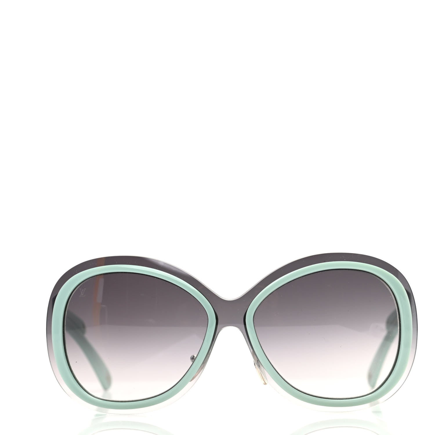 Louis Vuitton Acetate Two-Tone Frame Flore Sunglasses Z0452U Green 2 of 8