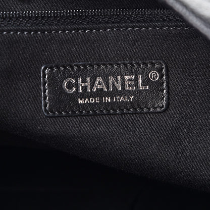 Chanel Grained Calfskin Stitched Large Braided With Style Hobo Black 6 of 7