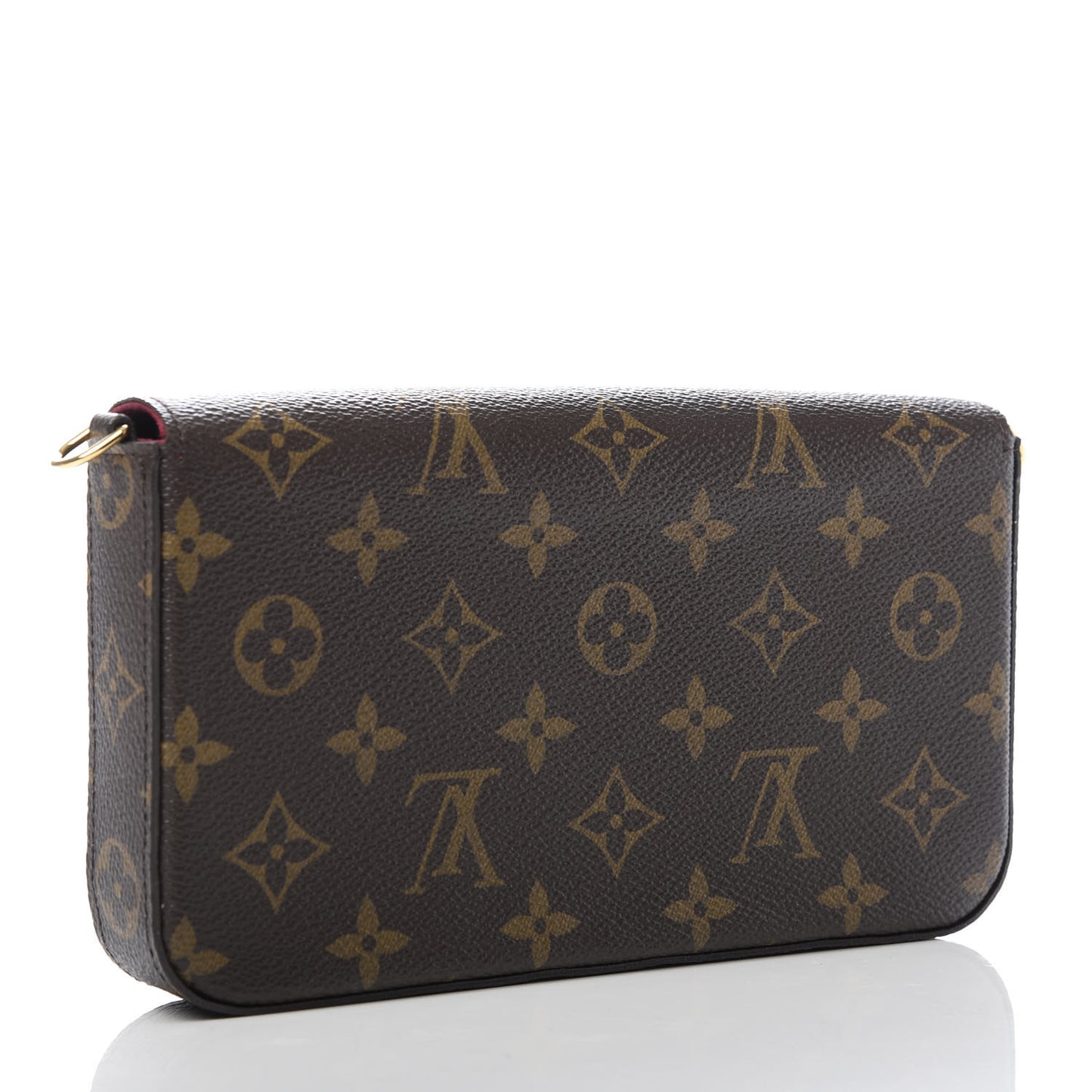 Monogram Pochette Felicie Chain Wallet Fuchsia