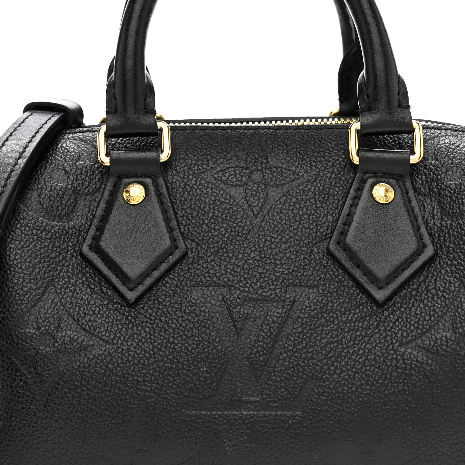 Louis Vuitton Empreinte Monogram Giant Speedy Bandouliere 20 Black 7 of 11
