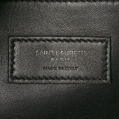 Saint Laurent Grain De Poudre Medium West Hollywood Monogram Fold-Over Black 7 of 13