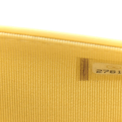 Chanel Caviar Chevron Quilted Boy Wallet On Chain WOC Yellow 8 of 11