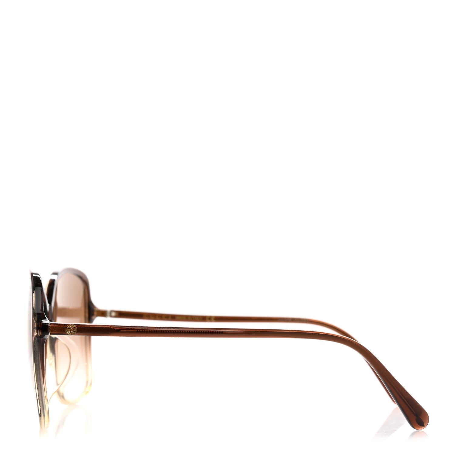 Gucci Acetate Oversize Round Frame Sunglasses GG0546SK Brown 3 of 8