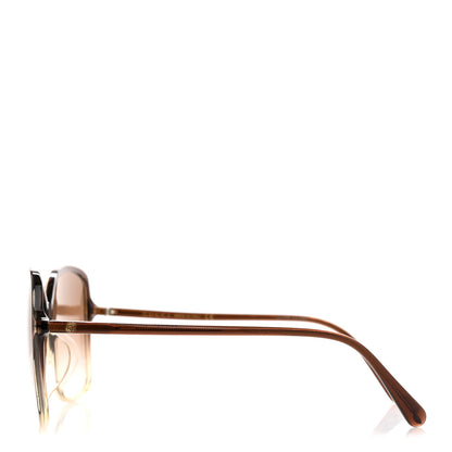 Gucci Acetate Oversize Round Frame Sunglasses GG0546SK Brown 3 of 8