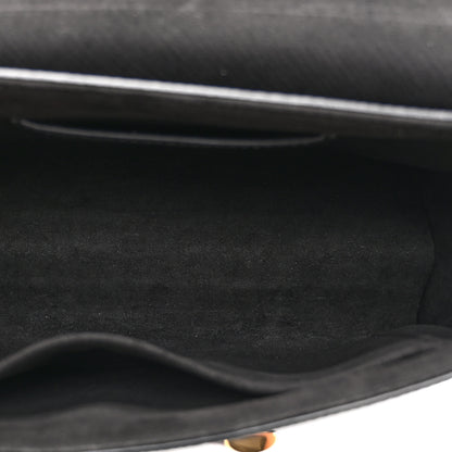 Louis Vuitton Epi Tortoiseshell Twist Shoulder Bag MM Black 5 of 9