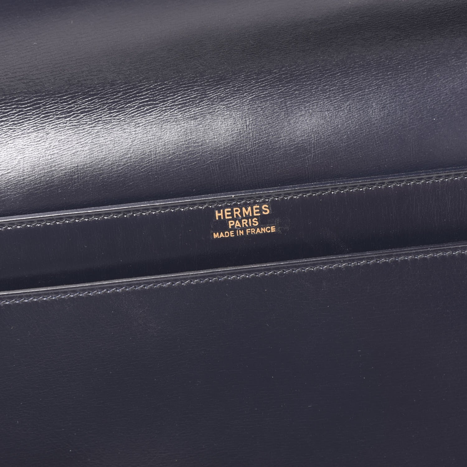 Hermes Box Marco Polo Club Clutch Bleu Marine 7 of 8