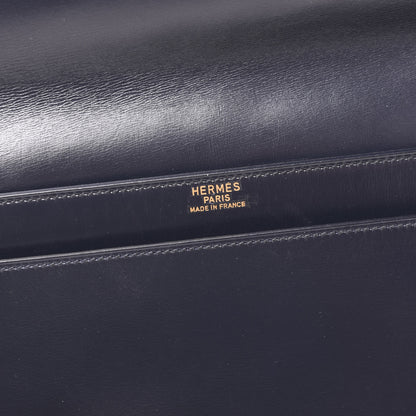 Hermes Box Marco Polo Club Clutch Bleu Marine 7 of 8
